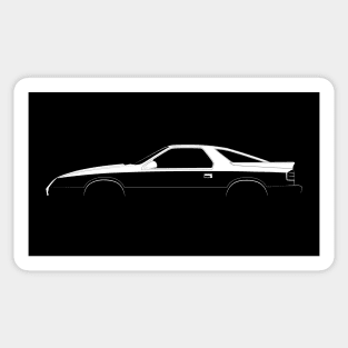 Dodge Daytona Shelby Turbo Silhouette Sticker